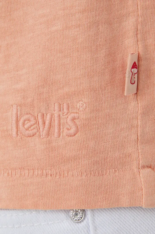 brzoskwiniowy Levi's t-shirt bawełniany