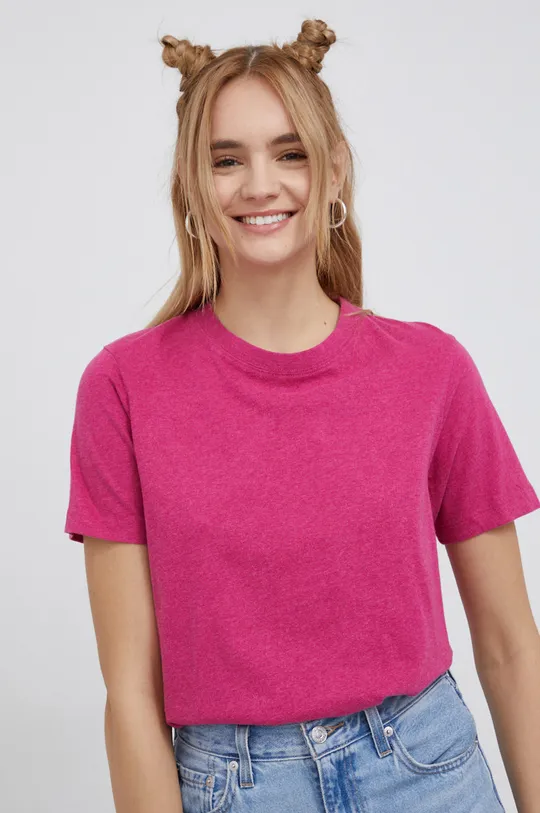 różowy Superdry T-shirt bawełniany