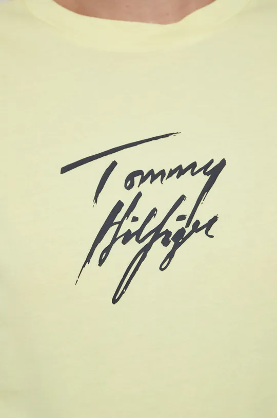 Βαμβακερό μπλουζάκι Tommy Hilfiger Γυναικεία