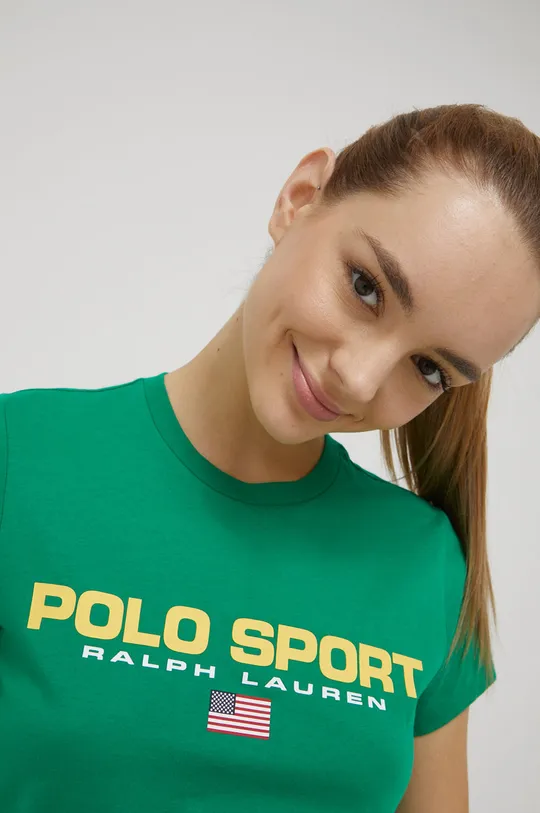 Polo Ralph Lauren t-shirt bawełniany 211806441011 zielony