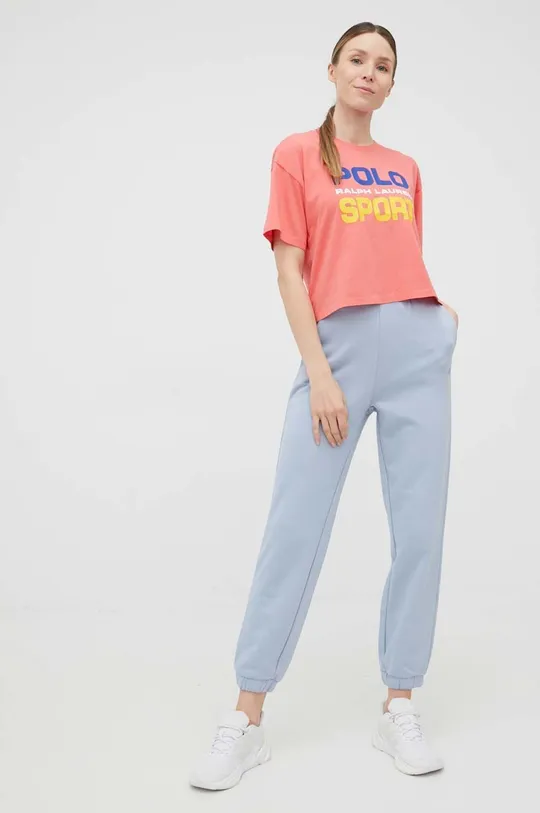 Polo Ralph Lauren t-shirt bawełniany 211856958001 różowy