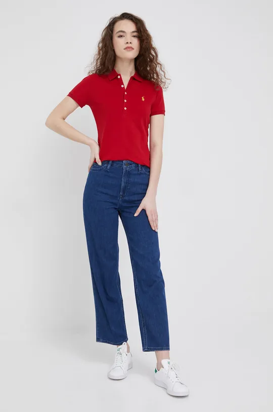 Μπλουζάκι Polo Ralph Lauren κόκκινο