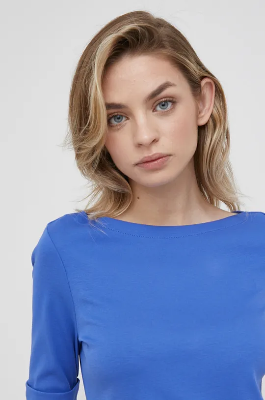 Tričko Lauren Ralph Lauren modrá