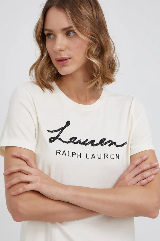 béžová Tričko Lauren Ralph Lauren