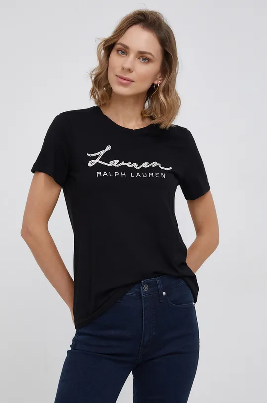 μαύρο Μπλουζάκι Lauren Ralph Lauren