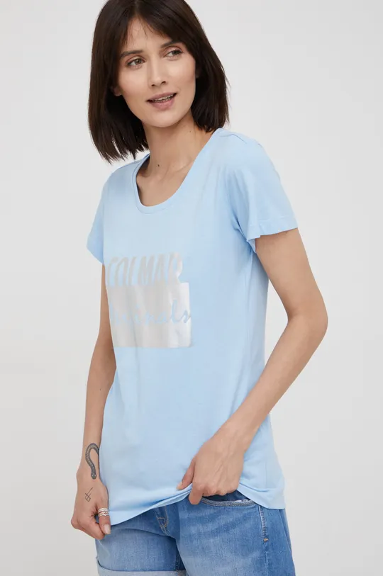 μπλε Βαμβακερό μπλουζάκι Colmar Γυναικεία