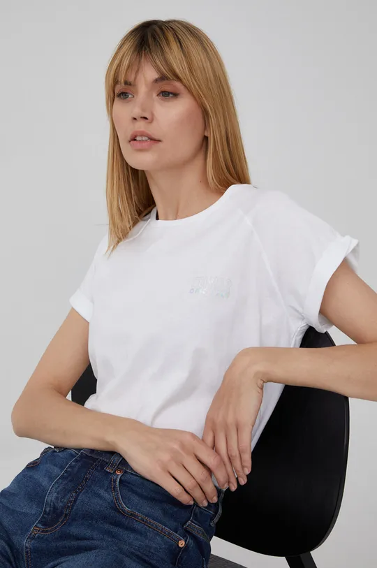 λευκό Βαμβακερό μπλουζάκι Colmar Γυναικεία