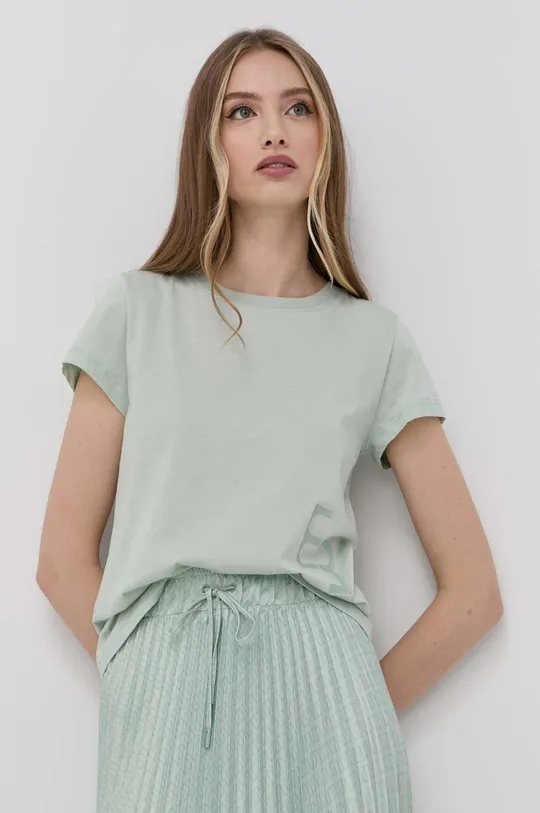 πράσινο Βαμβακερό μπλουζάκι Marella Γυναικεία