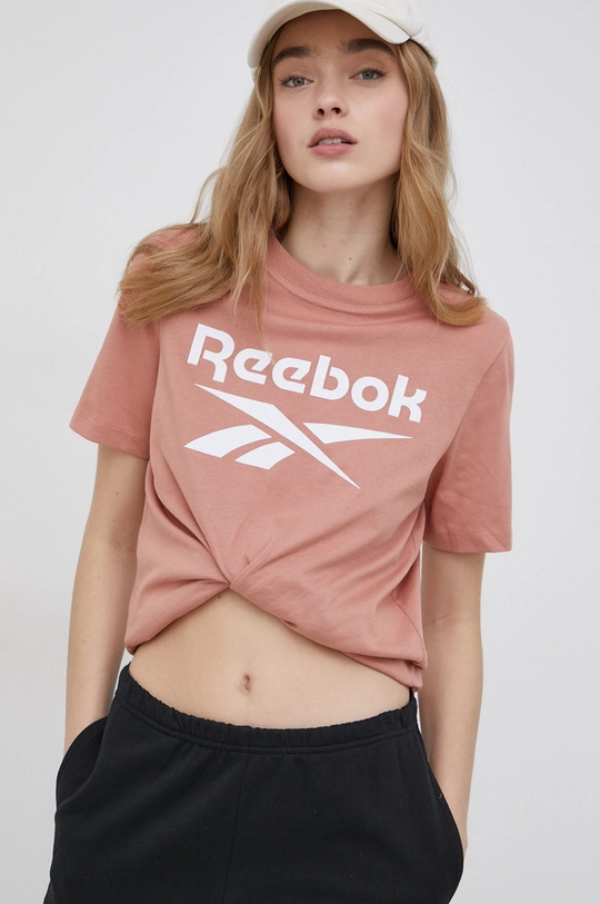 πορτοκαλί Μπλουζάκι Reebok Γυναικεία