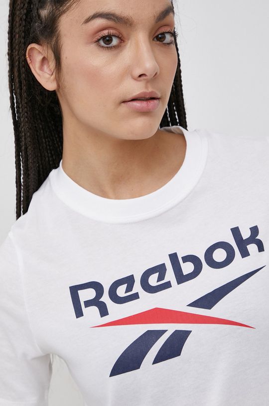 biały Reebok T-shirt