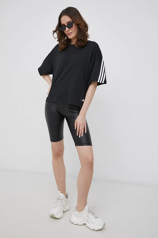 Pamučna majica adidas Performance crna