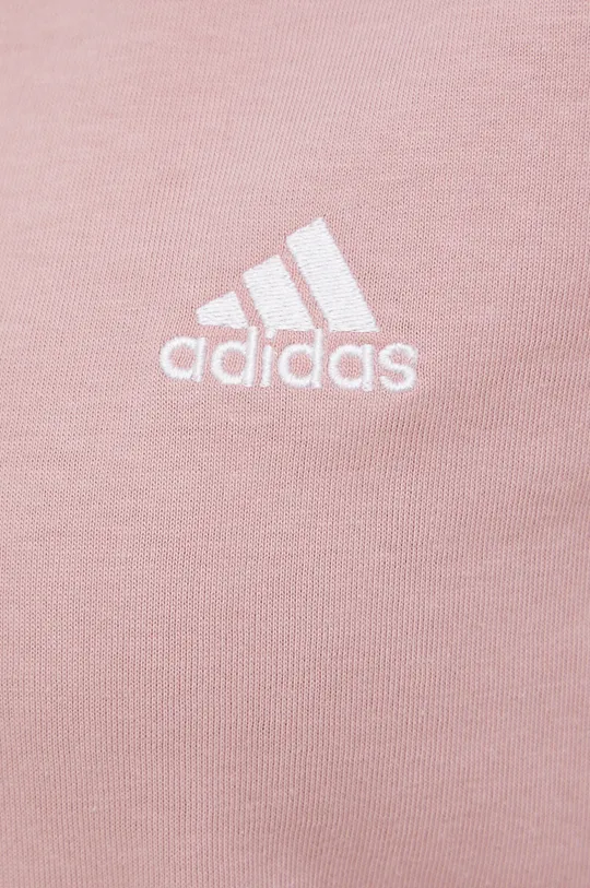 ružová Bavlnené tričko adidas HF7245
