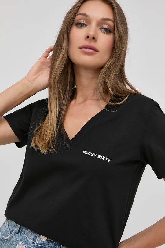 чорний Бавовняна футболка Miss Sixty