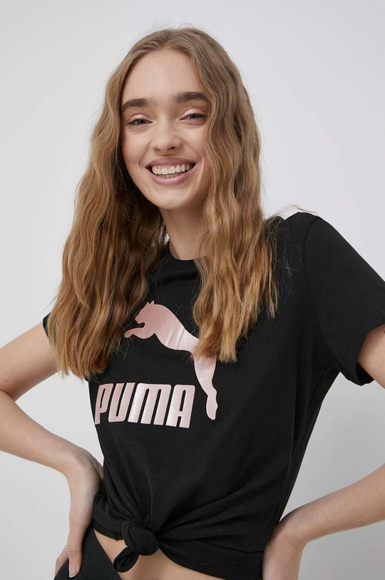 czarny Puma t-shirt 534699