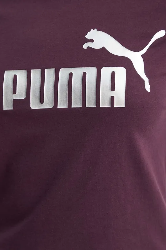 Хлопковая футболка Puma 848303 фиолетовой