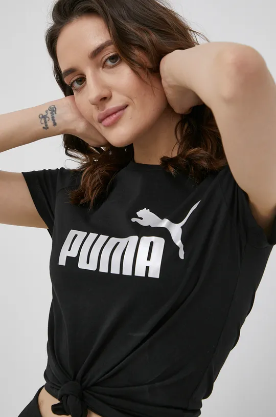 чорний Бавовняна футболка Puma 848303