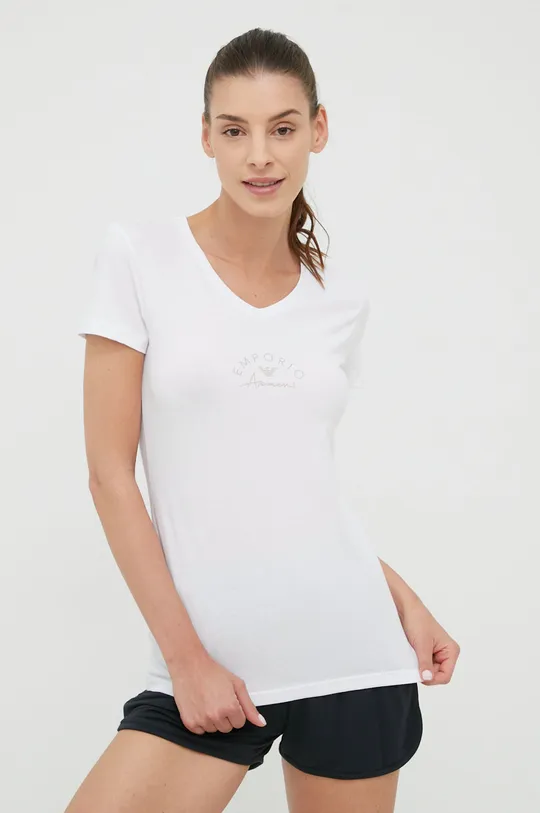λευκό Μπλουζάκι Emporio Armani Underwear Γυναικεία