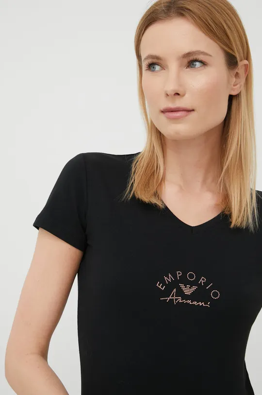 črna T-shirt Emporio Armani Underwear