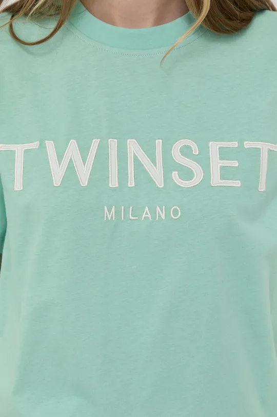 Twinset - Βαμβακερό μπλουζάκι Γυναικεία