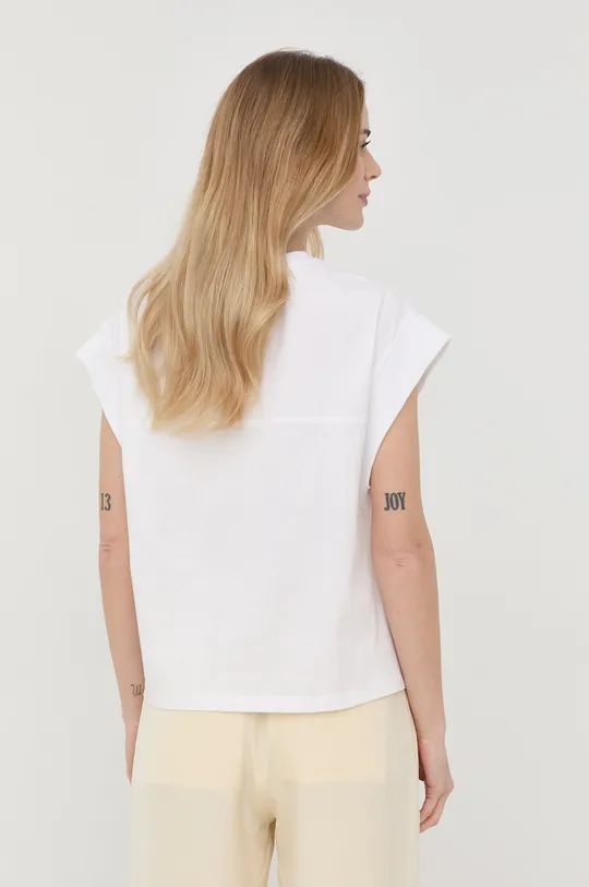 Βαμβακερό μπλουζάκι Twinset  Κύριο υλικό: 100% Βαμβάκι Πλέξη Λαστιχο: 95% Βαμβάκι, 5% Σπαντέξ