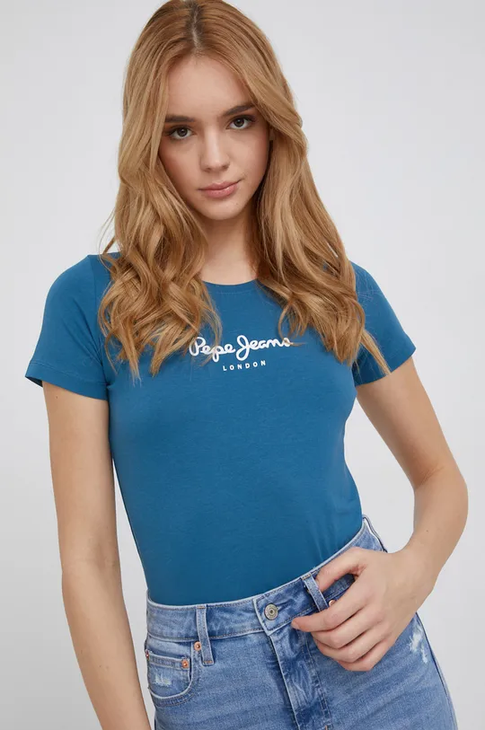 μωβ Μπλουζάκι Pepe Jeans NEW VIRGINIA Γυναικεία