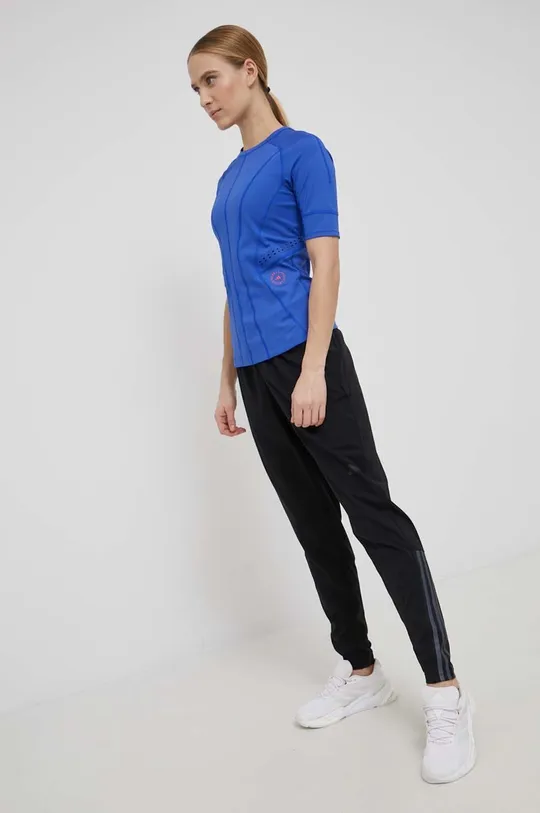 niebieski adidas by Stella McCartney t-shirt treningowy Truepurpose HD9102 Damski