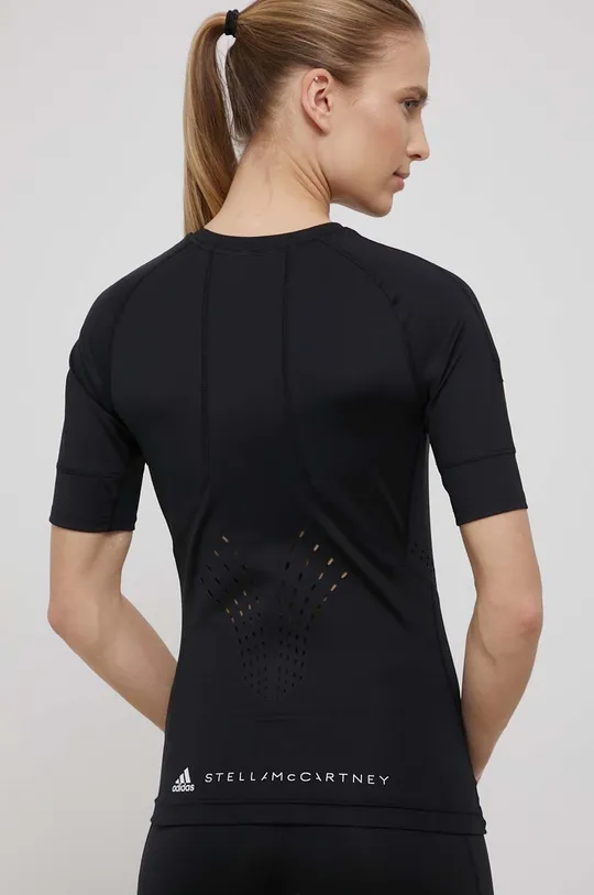 μαύρο Μπλουζάκι προπόνησης adidas by Stella McCartney Γυναικεία