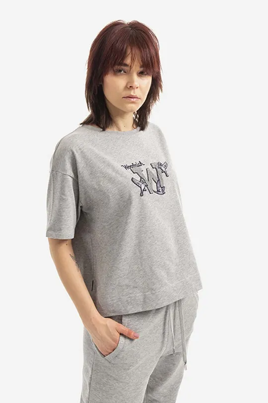 Βαμβακερό μπλουζάκι Woolrich GRAPHIC