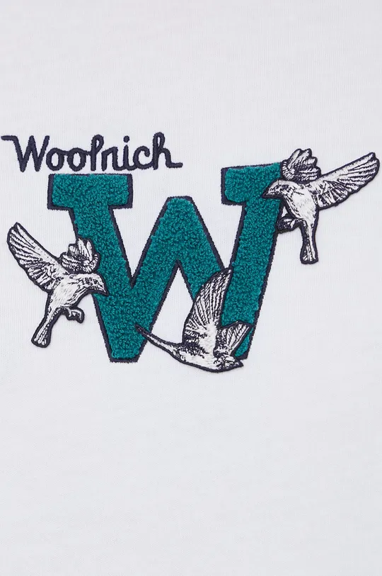 Βαμβακερό μπλουζάκι Woolrich Γυναικεία