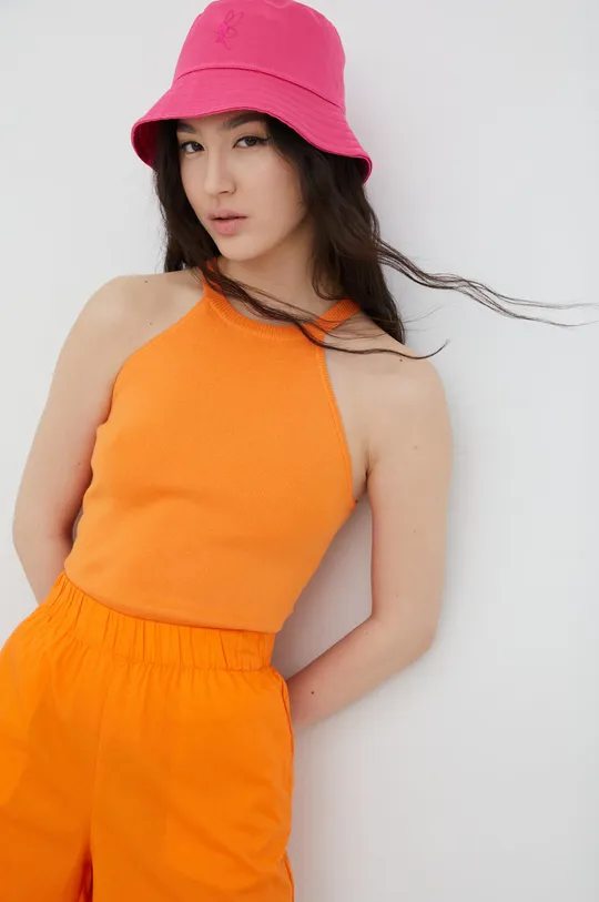 oranžová Top Vero Moda Dámsky