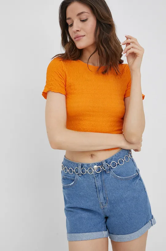 pomarańczowy Vero Moda t-shirt Damski