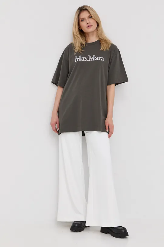 γκρί Μπλουζάκι Max Mara Leisure Γυναικεία