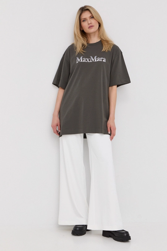 szary Max Mara Leisure t-shirt Damski