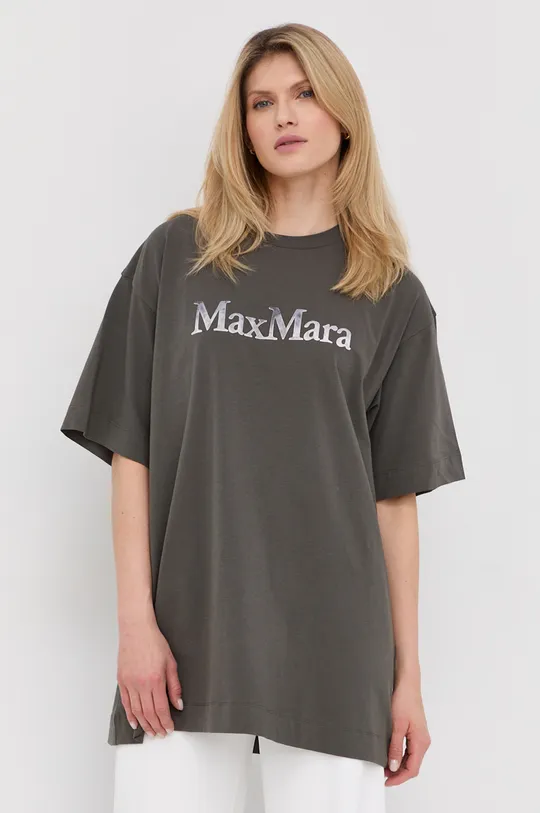 Μπλουζάκι Max Mara Leisure γκρί