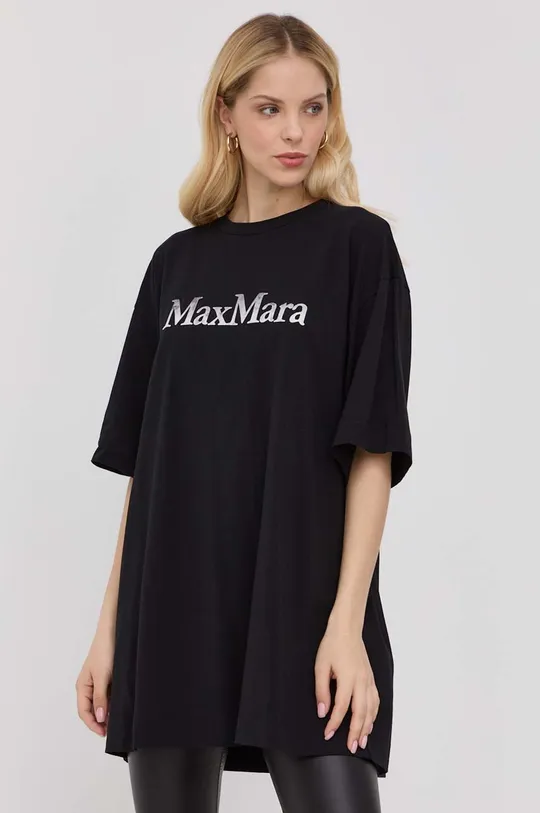 μαύρο Μπλουζάκι Max Mara Leisure Γυναικεία