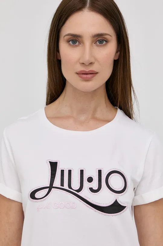 biały Liu Jo t-shirt TA2090.JS003