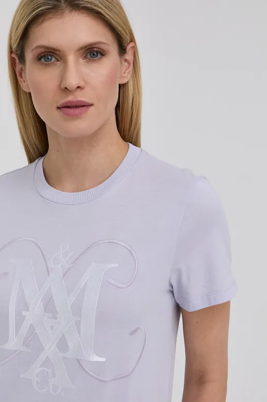 μωβ Βαμβακερό μπλουζάκι MAX&Co. Γυναικεία