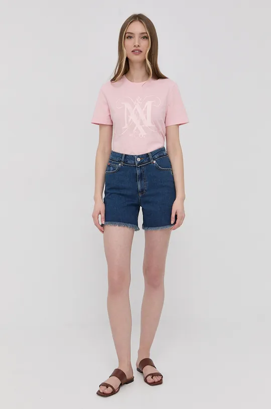 Bavlnené tričko MAX&Co. ružová