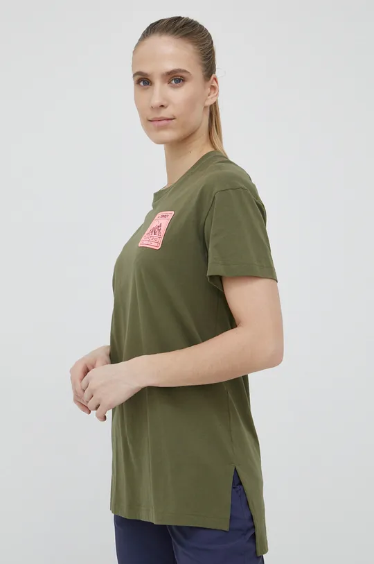zielony adidas TERREX t-shirt Patch Mountain HE1756 Damski