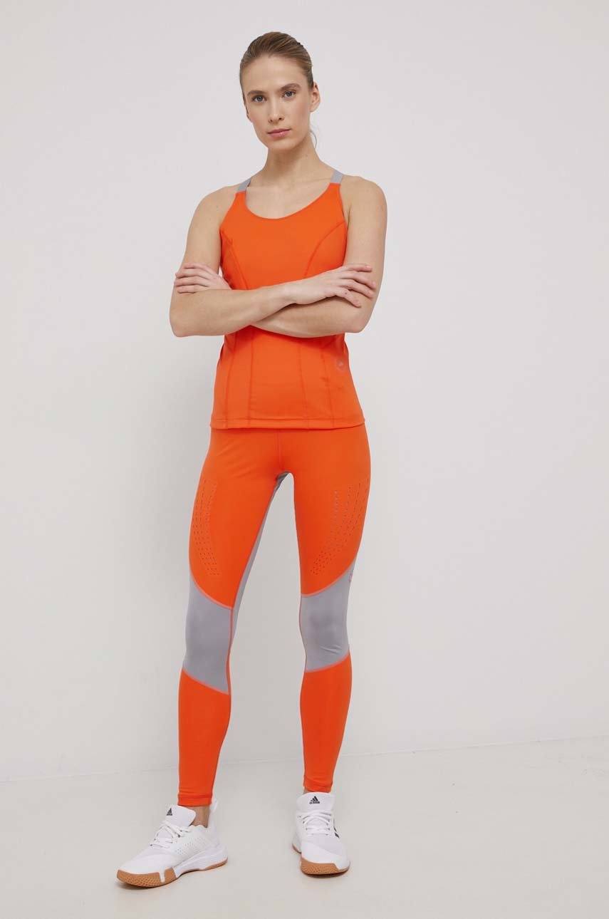 adidas by Stella McCartney edzős felső HB6073 mandarinsárga