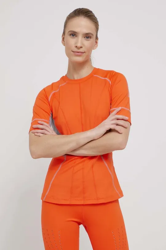 Μπλουζάκι προπόνησης adidas by Stella McCartney πορτοκαλί