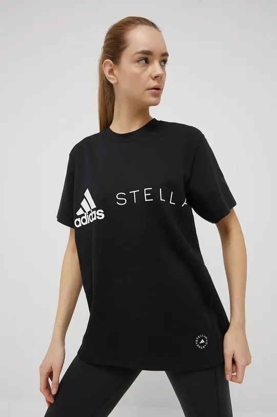 Μπλουζάκι adidas by Stella McCartney μαύρο