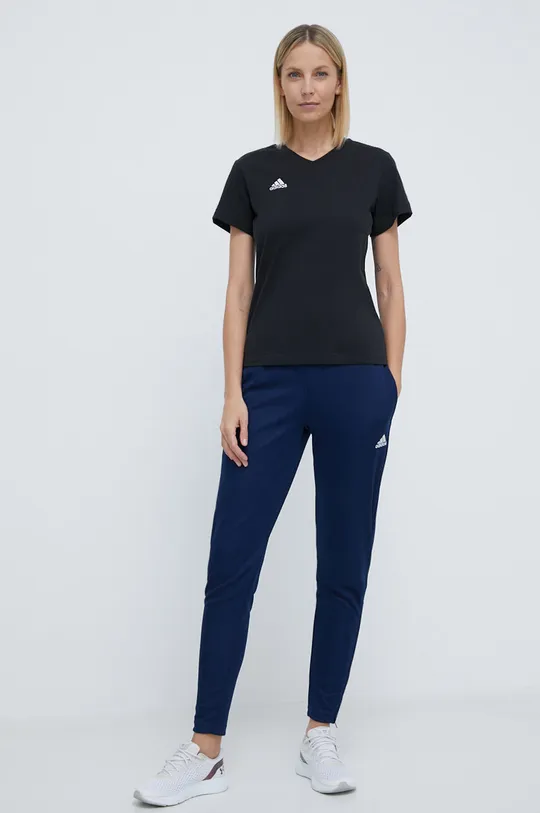 adidas Performance t-shirt in cotone  HC0438 nero