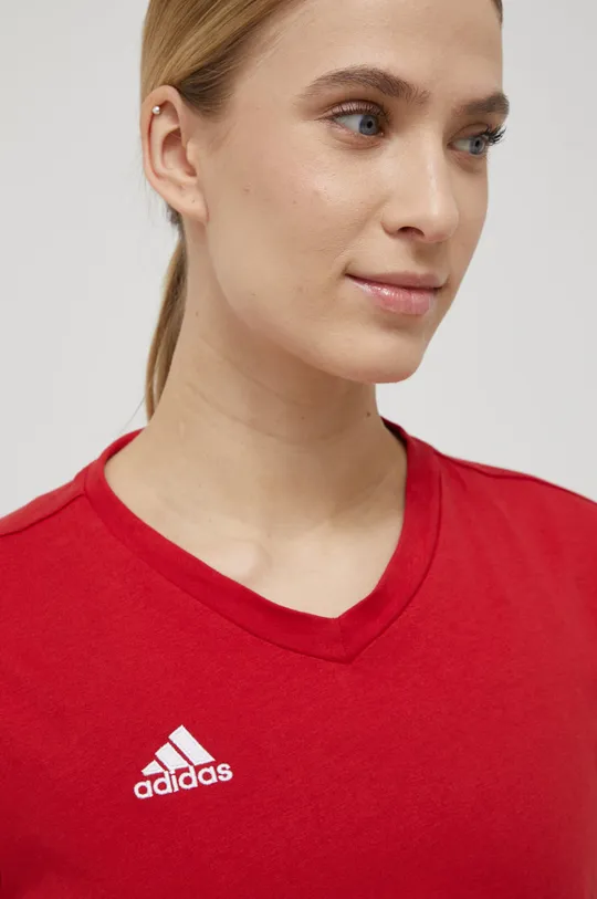 czerwony adidas Performance t-shirt Entrada 22 HC0441