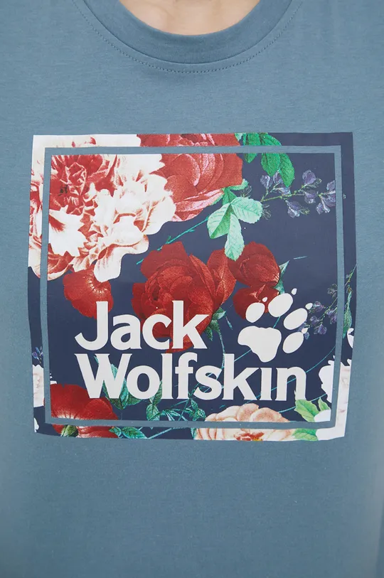 Βαμβακερό μπλουζάκι Jack Wolfskin Γυναικεία