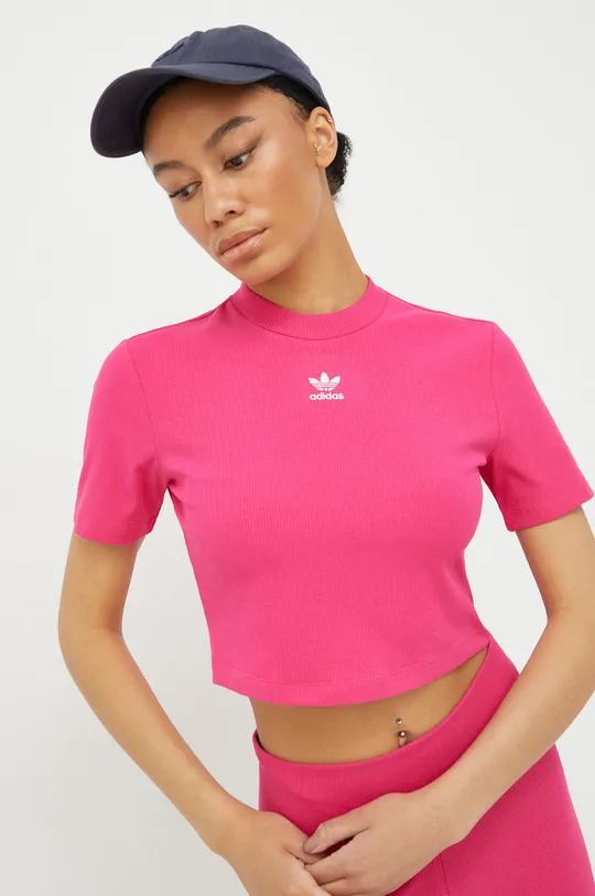 ροζ Μπλουζάκι adidas Originals Adicolor Γυναικεία
