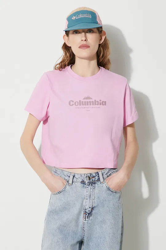 pink Columbia cotton t-shirt