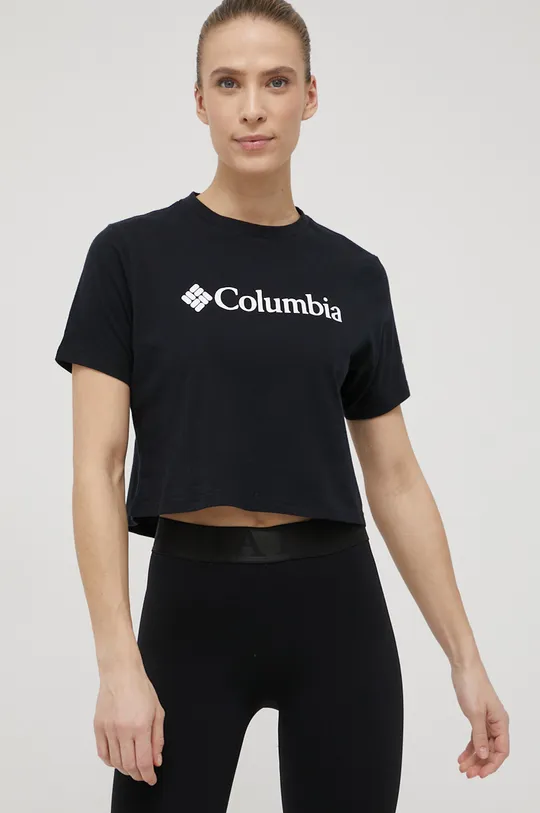granatowy Columbia t-shirt bawełniany North Cascades