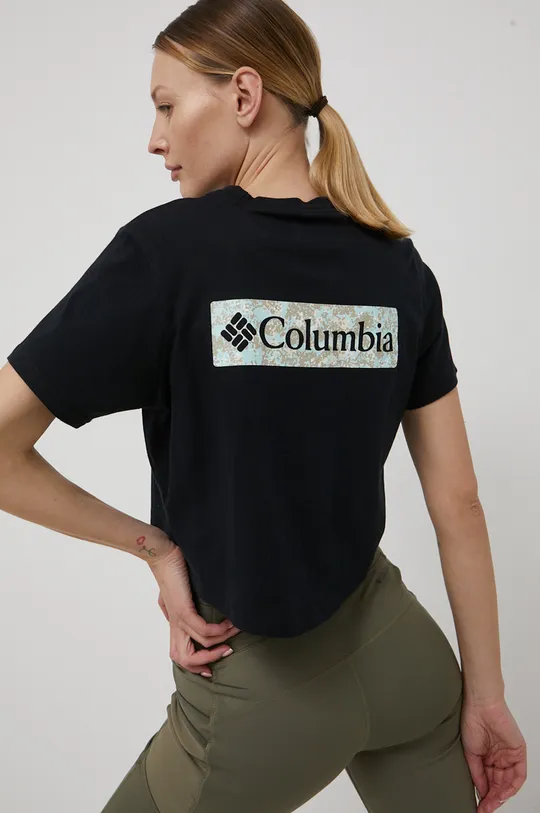 Bavlnené tričko Columbia North Cascades Základná látka: 100 % Bavlna Elastická manžeta: 98 % Bavlna, 2 % Elastan