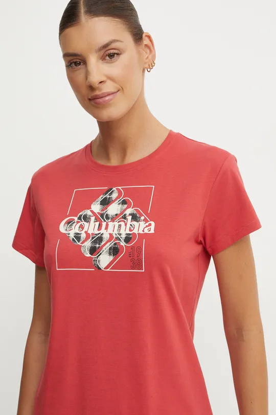 Спортивная футболка Columbia Sun Trek SS Graphic красный 1931753.